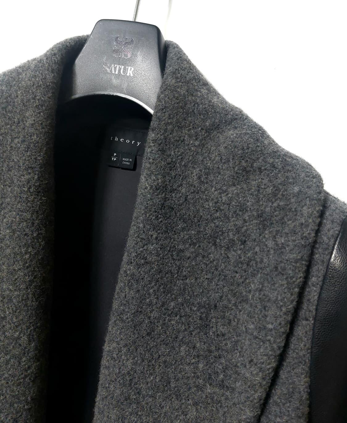 띠어리 캐시미어 울 가죽 자켓 P 상품이미지3