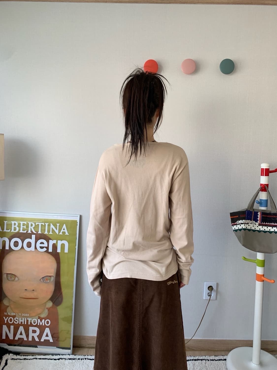 wide neck cotton top 상품이미지6