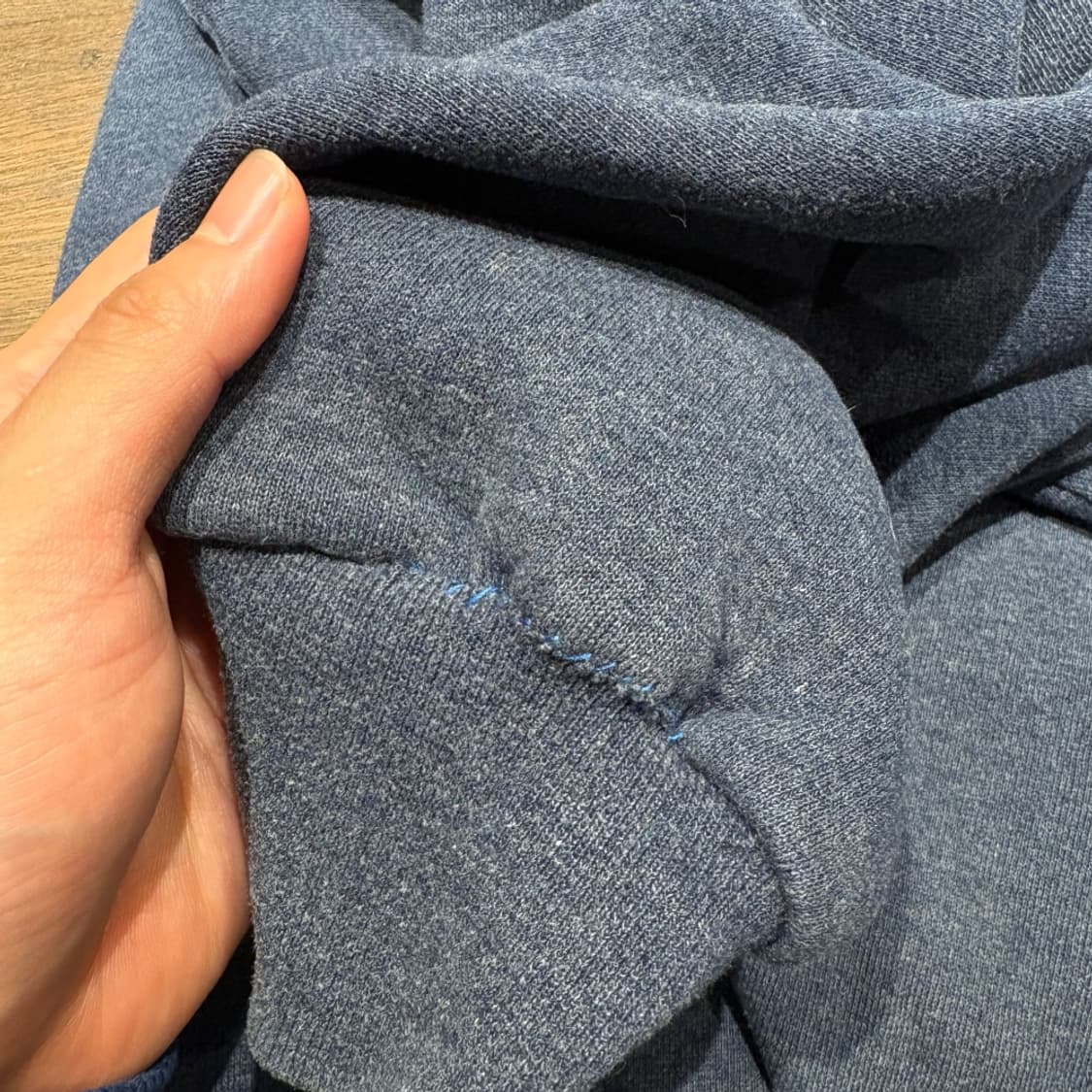 90s 90년대 멕시코 생산 러셀 블랭크 다크 블루 스웻셔츠 상품이미지9