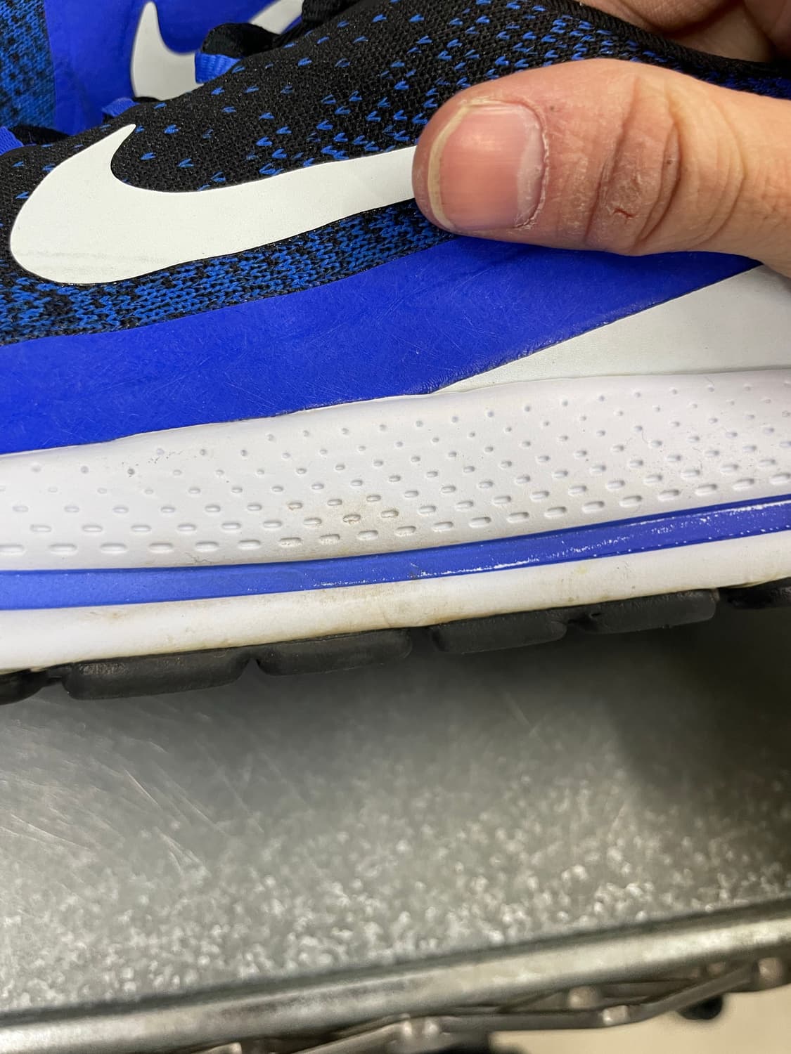 나이키 에어 줌 보메로13 블랙 레이서 블루 265 상품이미지7