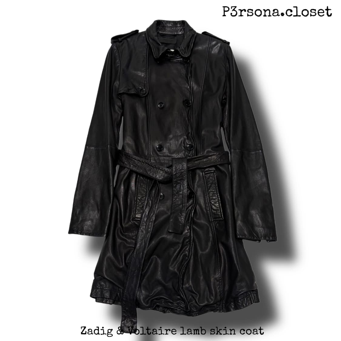 Zadig & Voltaire lamb skin coat 상품이미지1