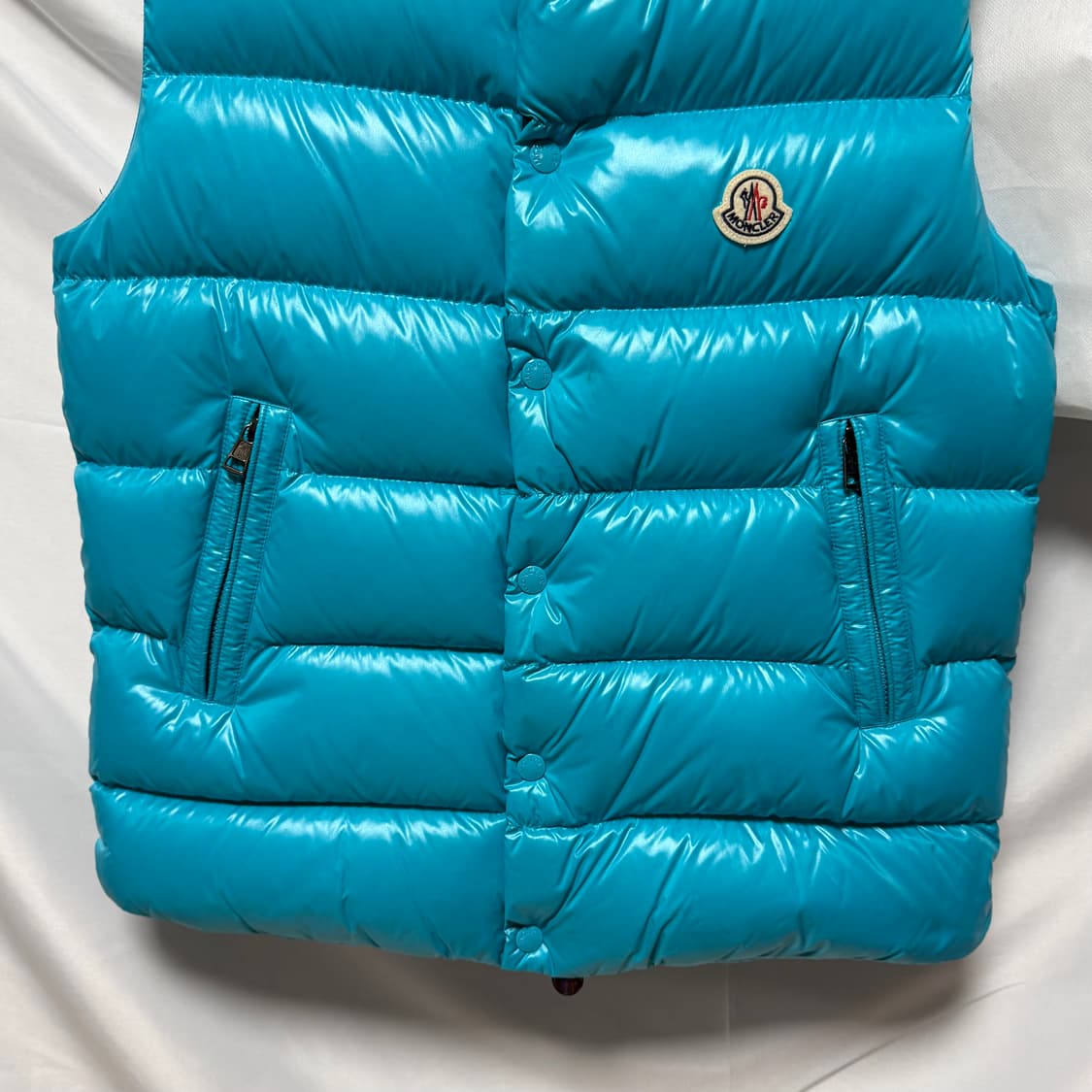 [1/정품] 몽클레어 tibb 티브 조끼패딩 민트 상품이미지3