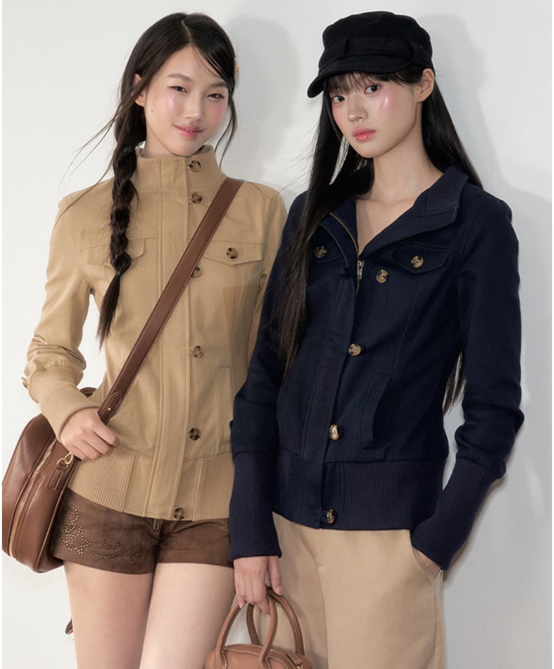 Slim Buttoned Zip-Up Jacket 상품이미지3