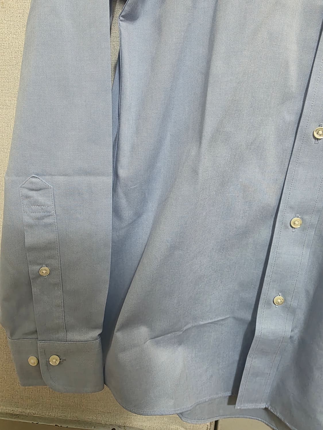 [새제품] 브룩스브라더스 논아이언 파스텔 블루 옥스퍼드 셔츠 95 상품이미지5