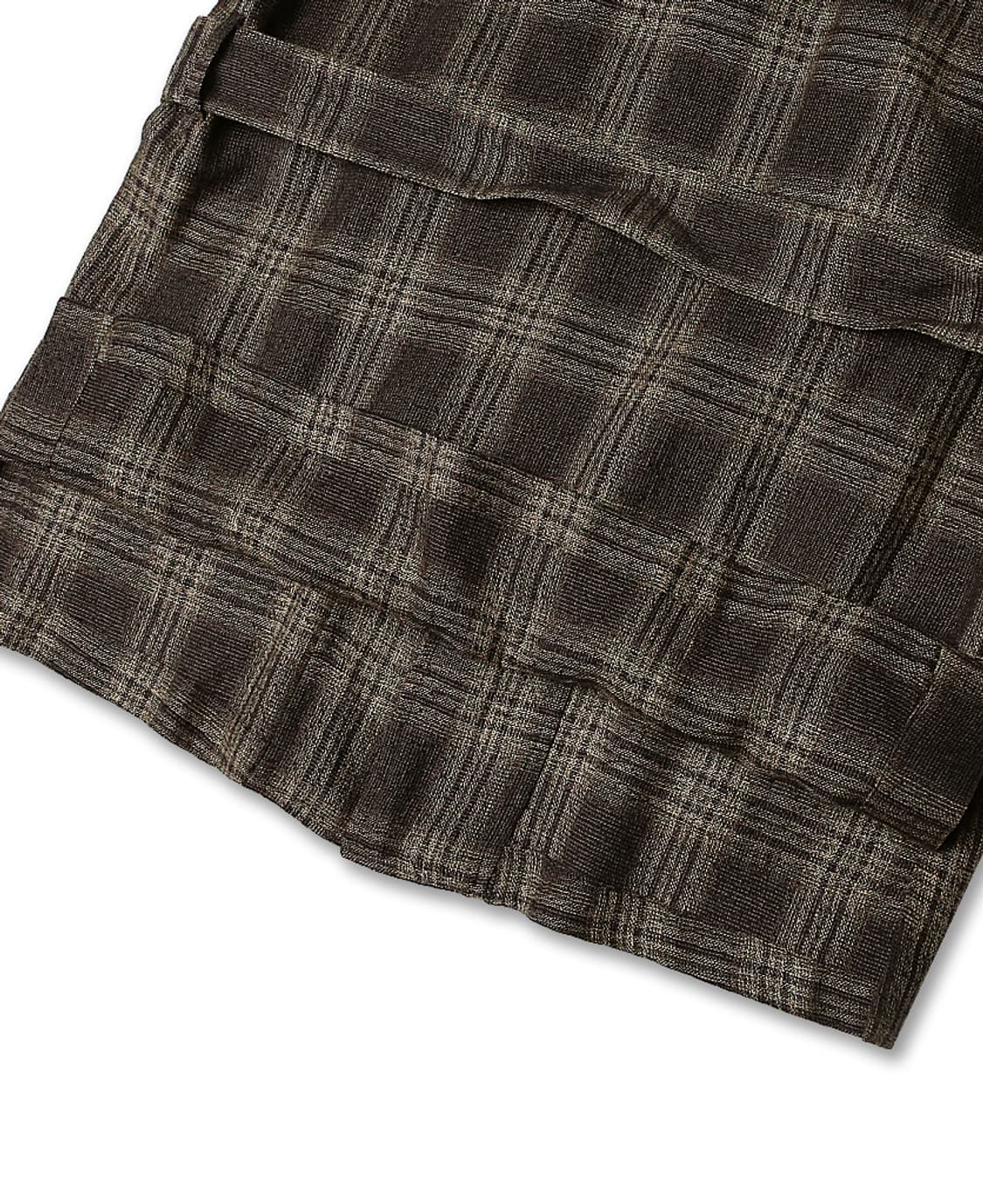 드 페트릴로 [De Petrillo] 린넨 울 체크 나폴리 벨티드 자켓 상품이미지5