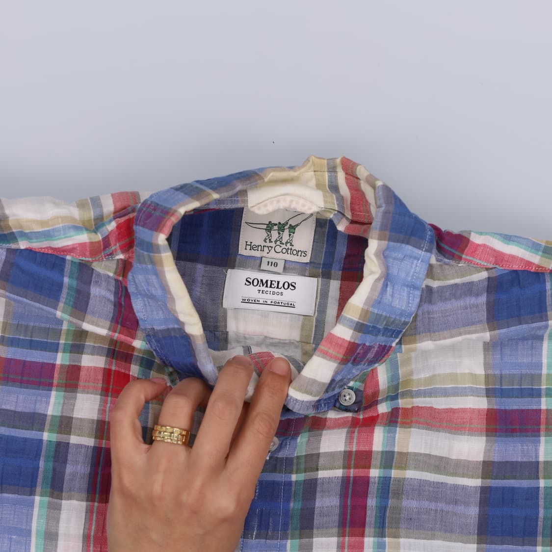 110 헨리코튼 린넨 반팔셔츠 0415H1 상품이미지3