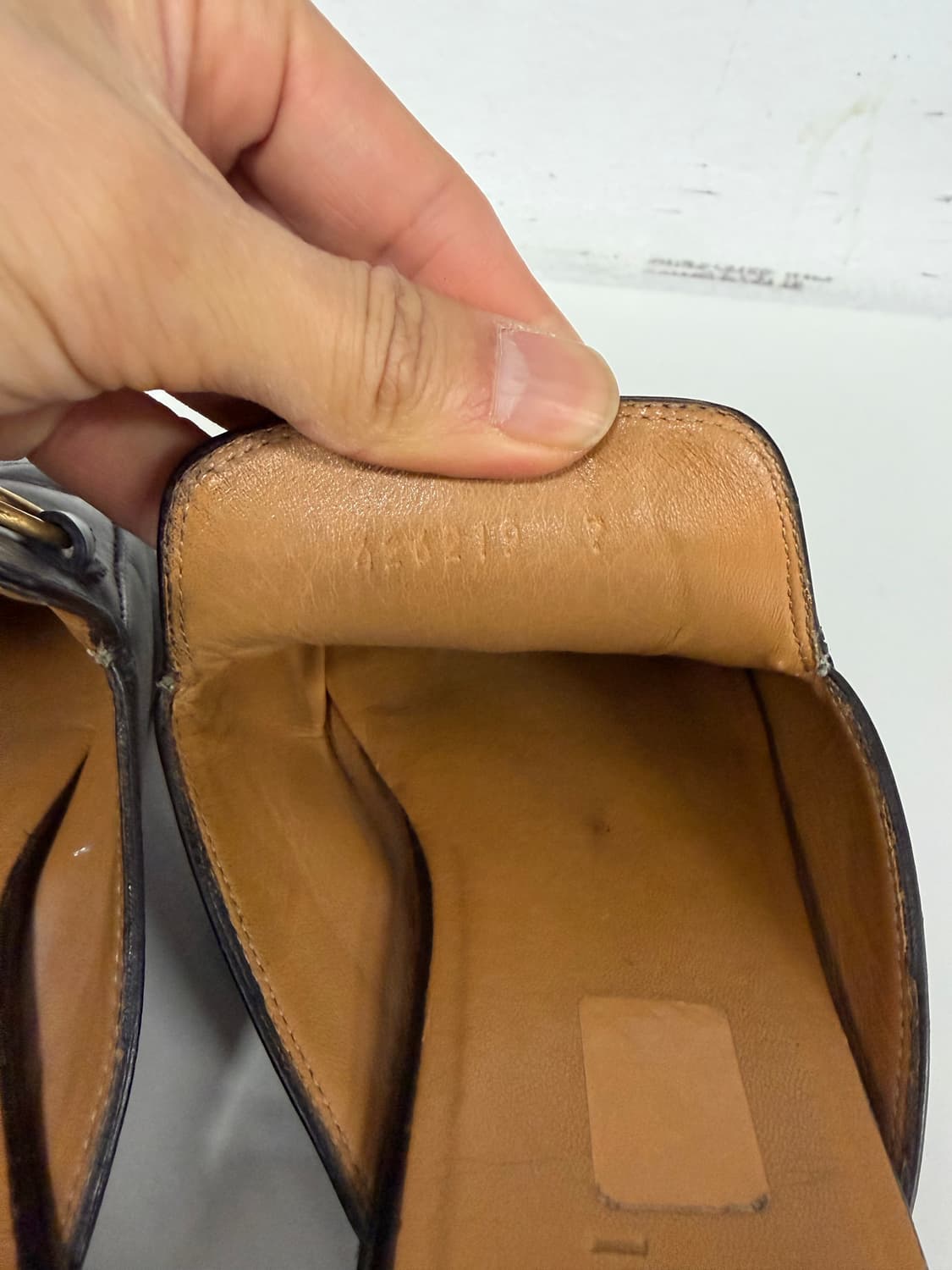 정품) 구찌 프린스타운 홀스빗 레더 뮬 슬리퍼 7 상품이미지8