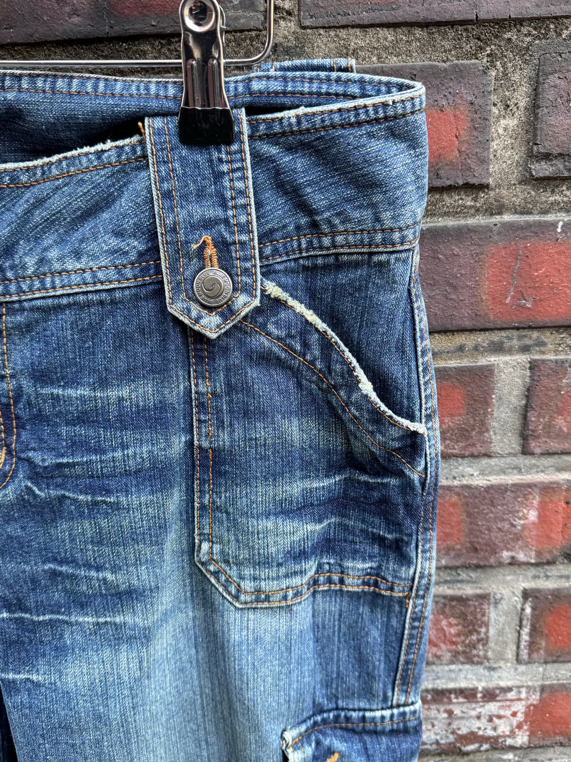 Blue Moon Blue 멀티포켓 데님 몽키팬츠 상품이미지7