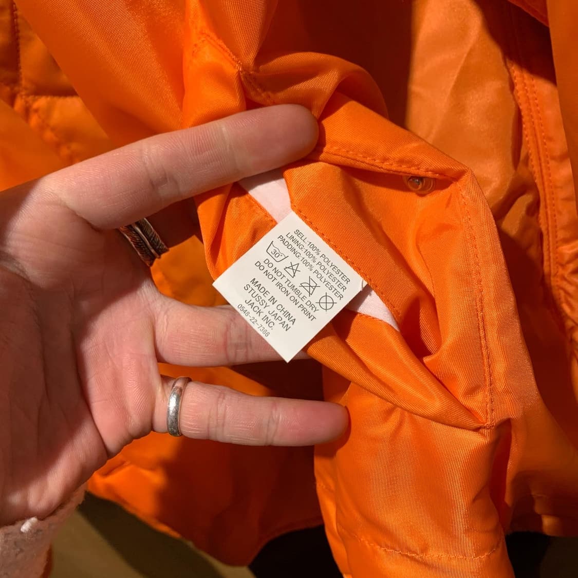 스투시 리버시블 폴리 ma-1 봄버 타입 재킷 상품이미지10