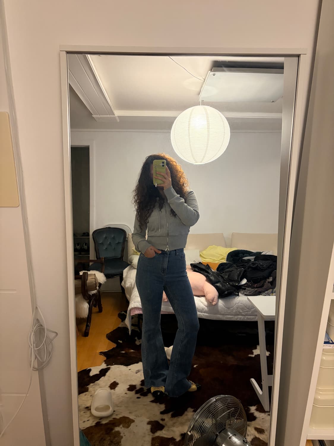 하이웨스트 부츠컷 데님팬츠 상품이미지1