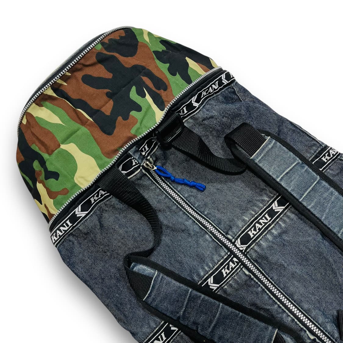 칼 카니 90s 밀리터리 원통 데님 올드스쿨 힙합 빈티지 백팩 상품이미지2