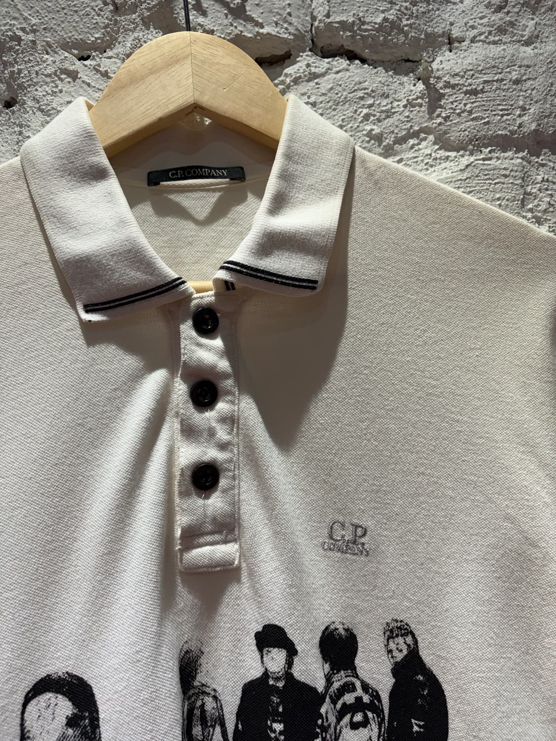 CP 컴퍼니 스몰 로고 커스텀 반팔 카라티셔츠 상품이미지3