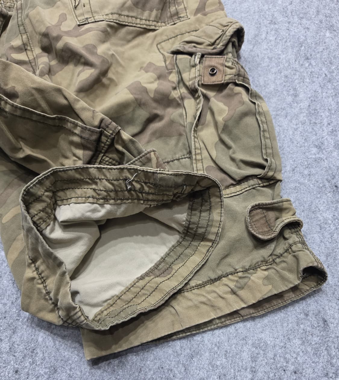 후아유 카모플라쥬 카고 하프팬츠 반바지 XL 상품이미지7