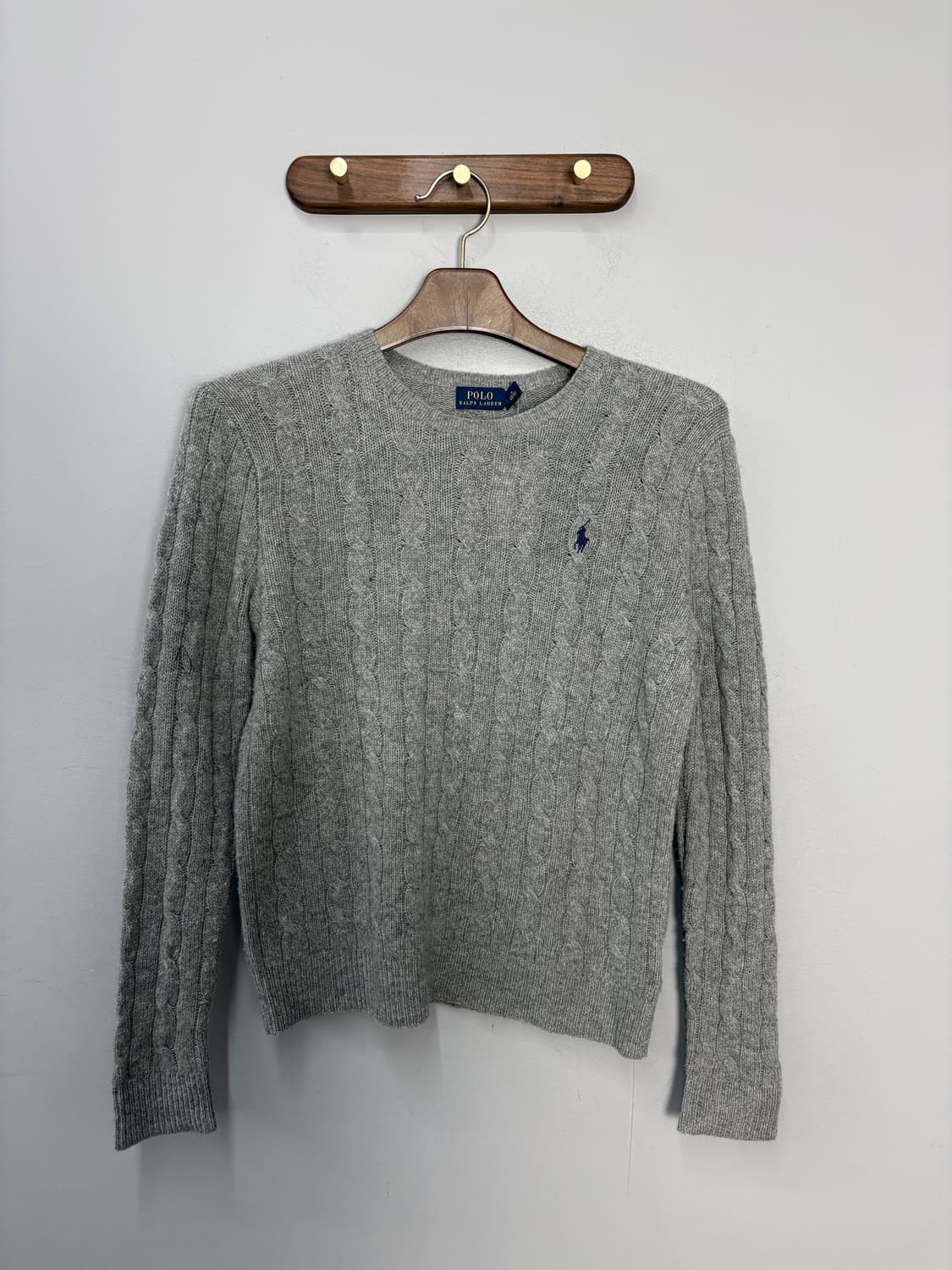 폴로랄프로렌 포니로고 니트 코튼 스웨터 그레이 헤더 A3560  상품이미지2