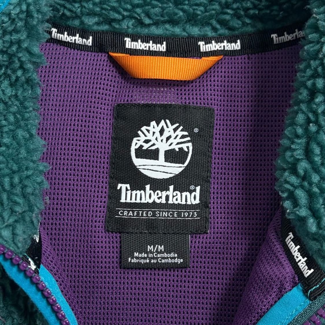 팀버랜드 배색 플리스 집업 v1886 상품이미지6