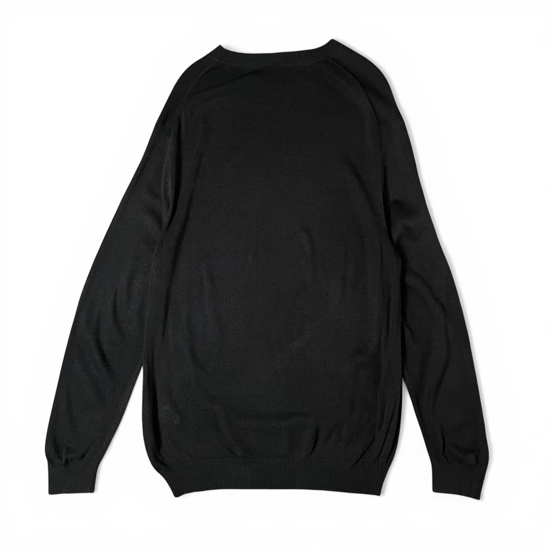 카파 블랙 스몰 로고 베이직 니트 2XL 상품이미지2