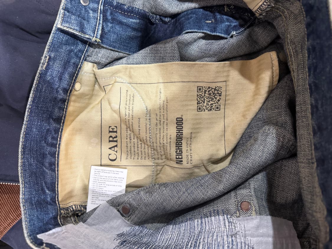 24ss Neighborhood 네이버후드 세비지 데님 DP 와이드 팬츠 상품이미지7