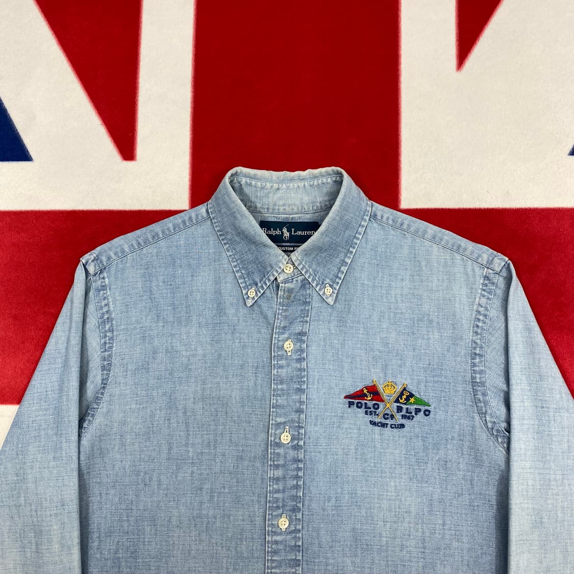 폴로 데님 셔츠 M 실측 L 상품이미지3