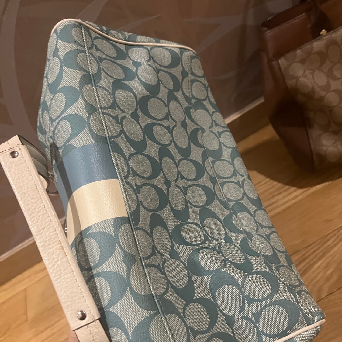 코치 블루 토트백 숄더백 coach vintage 갸루백 상품이미지7