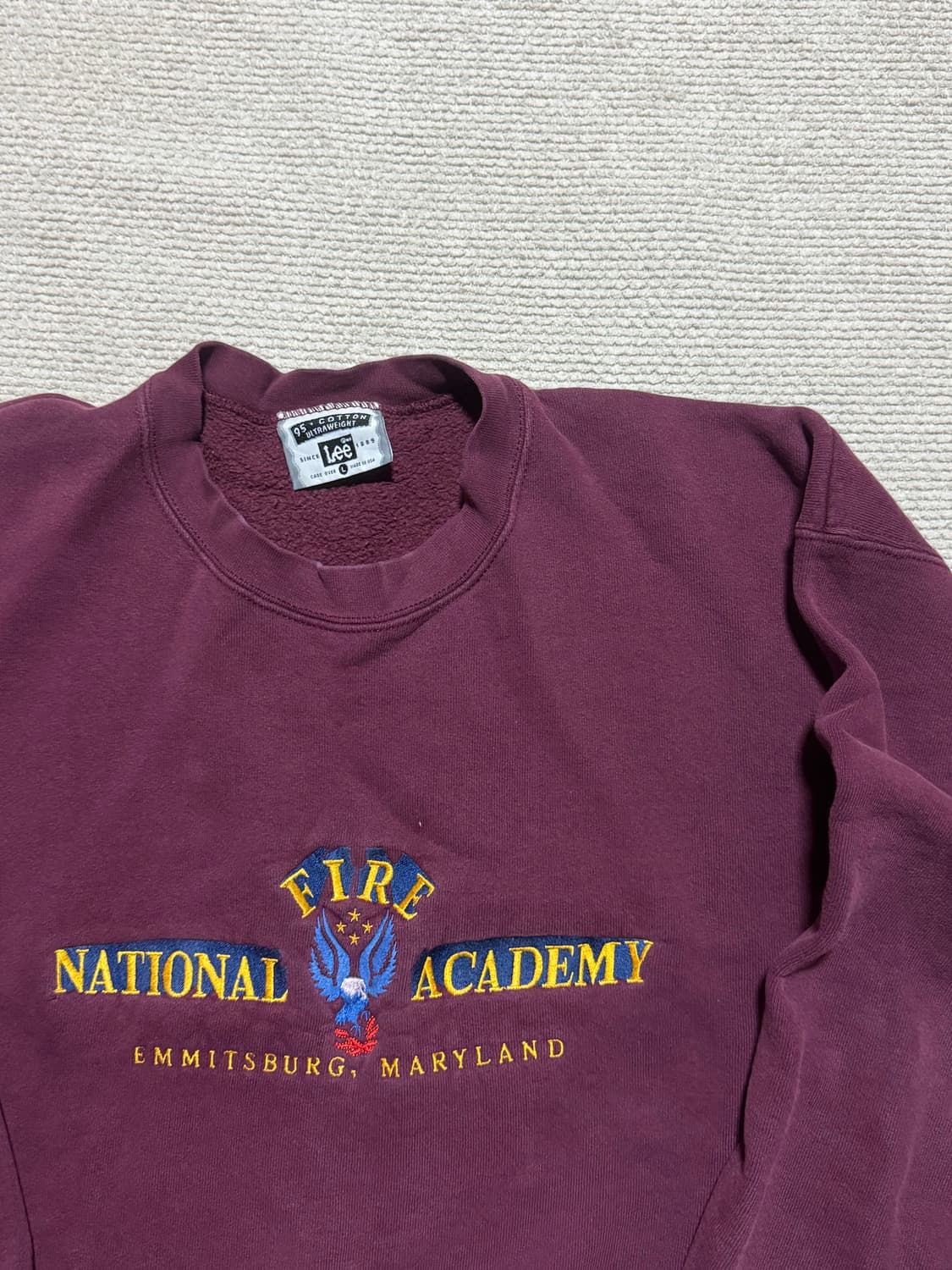 90s USA Lee Fire Academy 스웻셔츠 L 상품이미지2