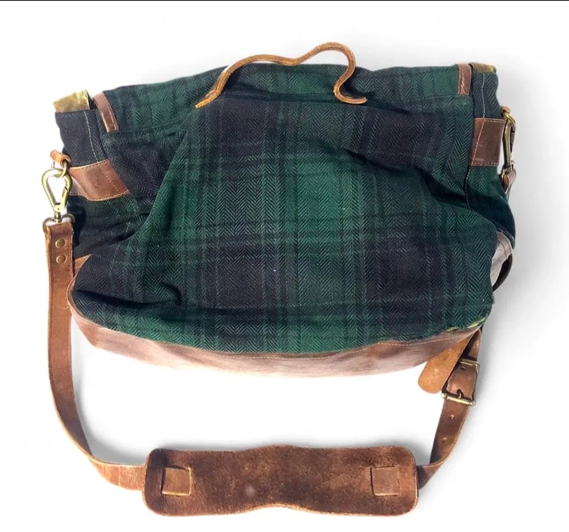 더블알엘 RRL 캔버스 체크 헤리티지 메신저백 상품이미지3