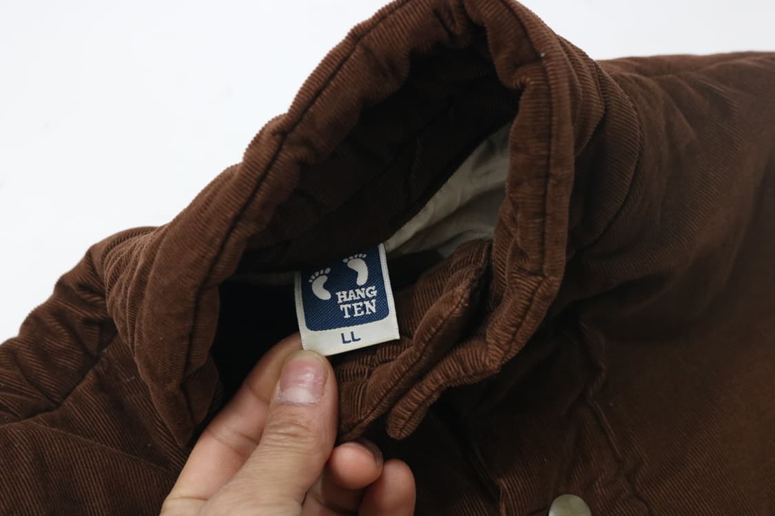 행텐 빈티지 코듀로이 요크 배색 패딩 베스트 (LL) 상품이미지6