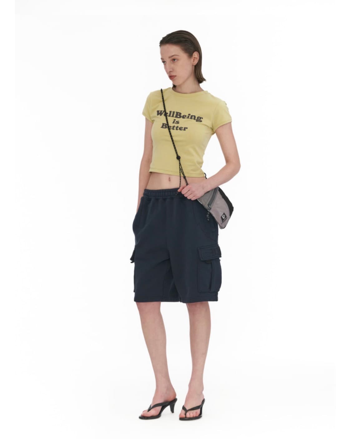 wellbeing is better half sleeve (lime) 상품이미지1