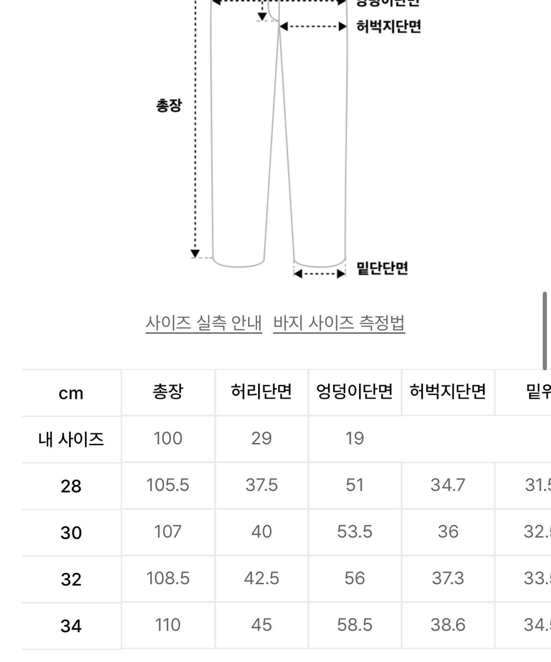 비슬로우 콘밀 원턱 데님 인디고 30 상품이미지3