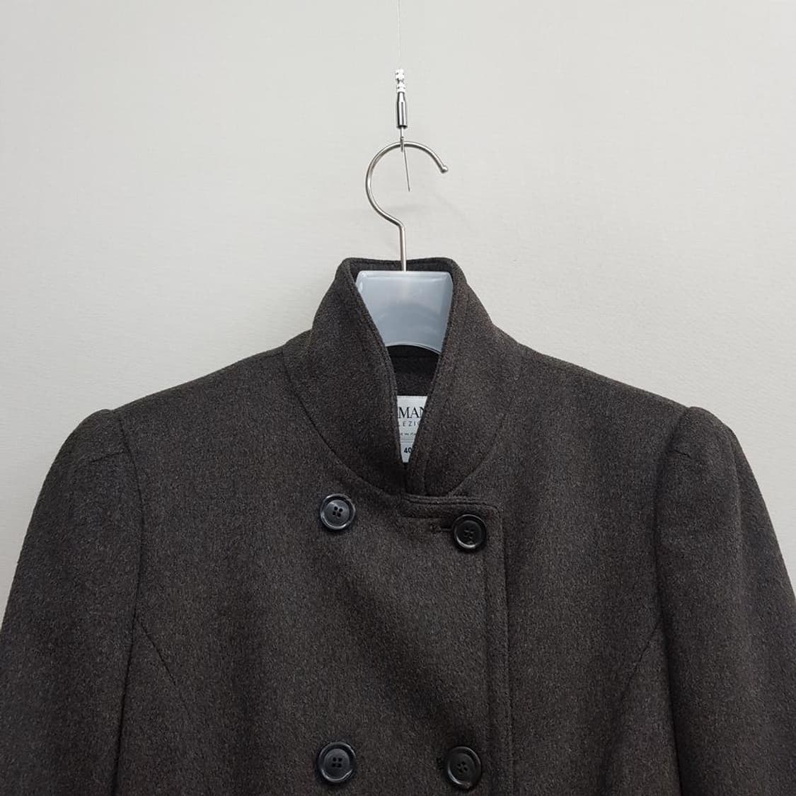 아르마니 꼴레지오니 이탈리아 울 더블 롱코트 40사이즈 상품이미지2