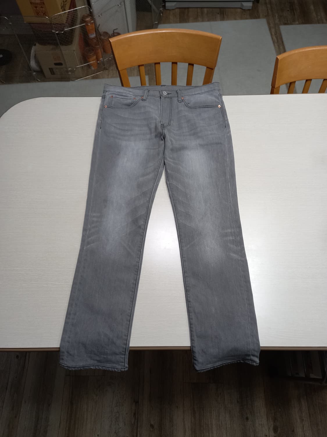 34 리바이스511 약기모 워싱 스판 슬림일자진 그레이 34-569 상품이미지1