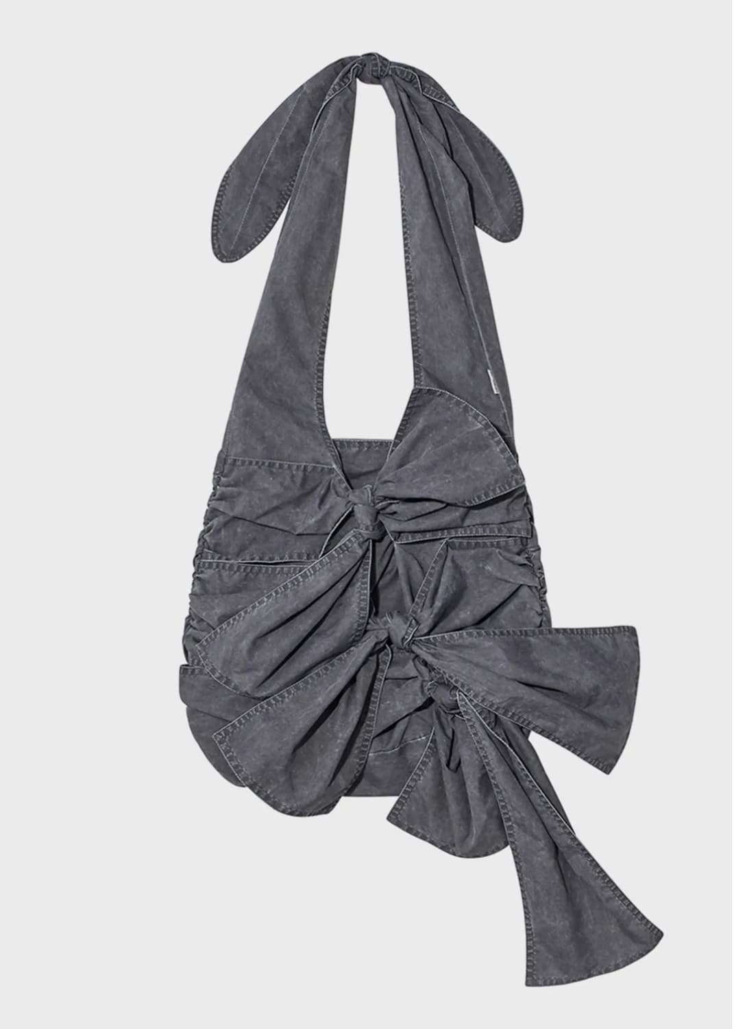 WASHED RUCHED BAG (INDIGO) 상품이미지1