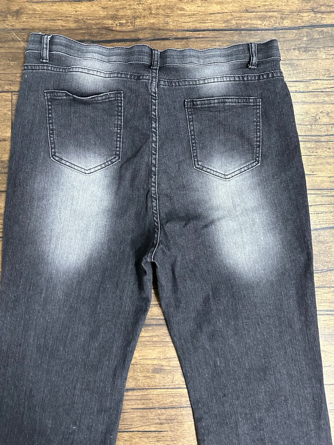 블랙 워싱 데님 팬츠 36 상품이미지6