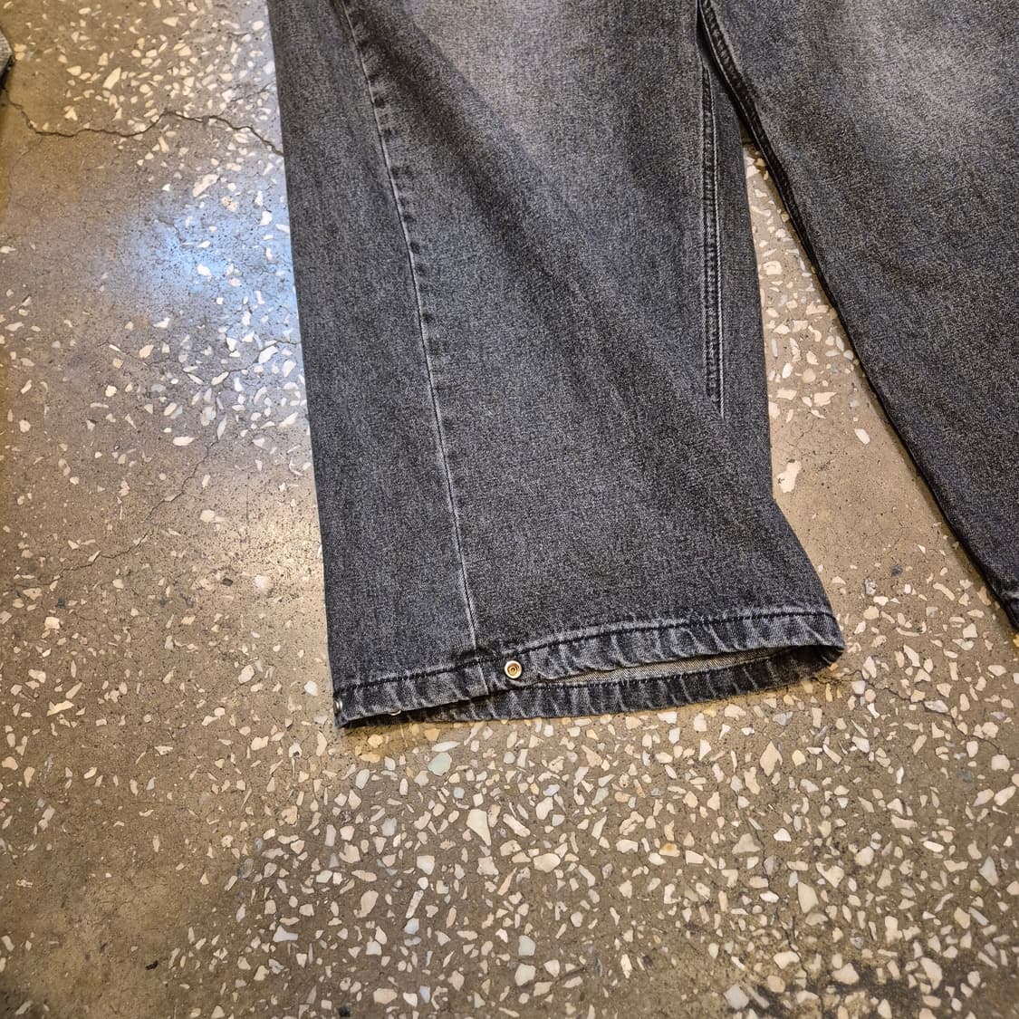 36~37인치 워싱그레이 와이드데님팬츠  상품이미지6