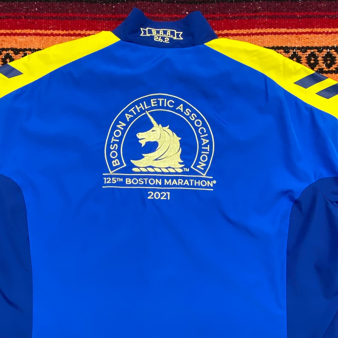 레어 미국빈티지 아디다스 125th 보스턴마라톤 바람막 상품이미지2