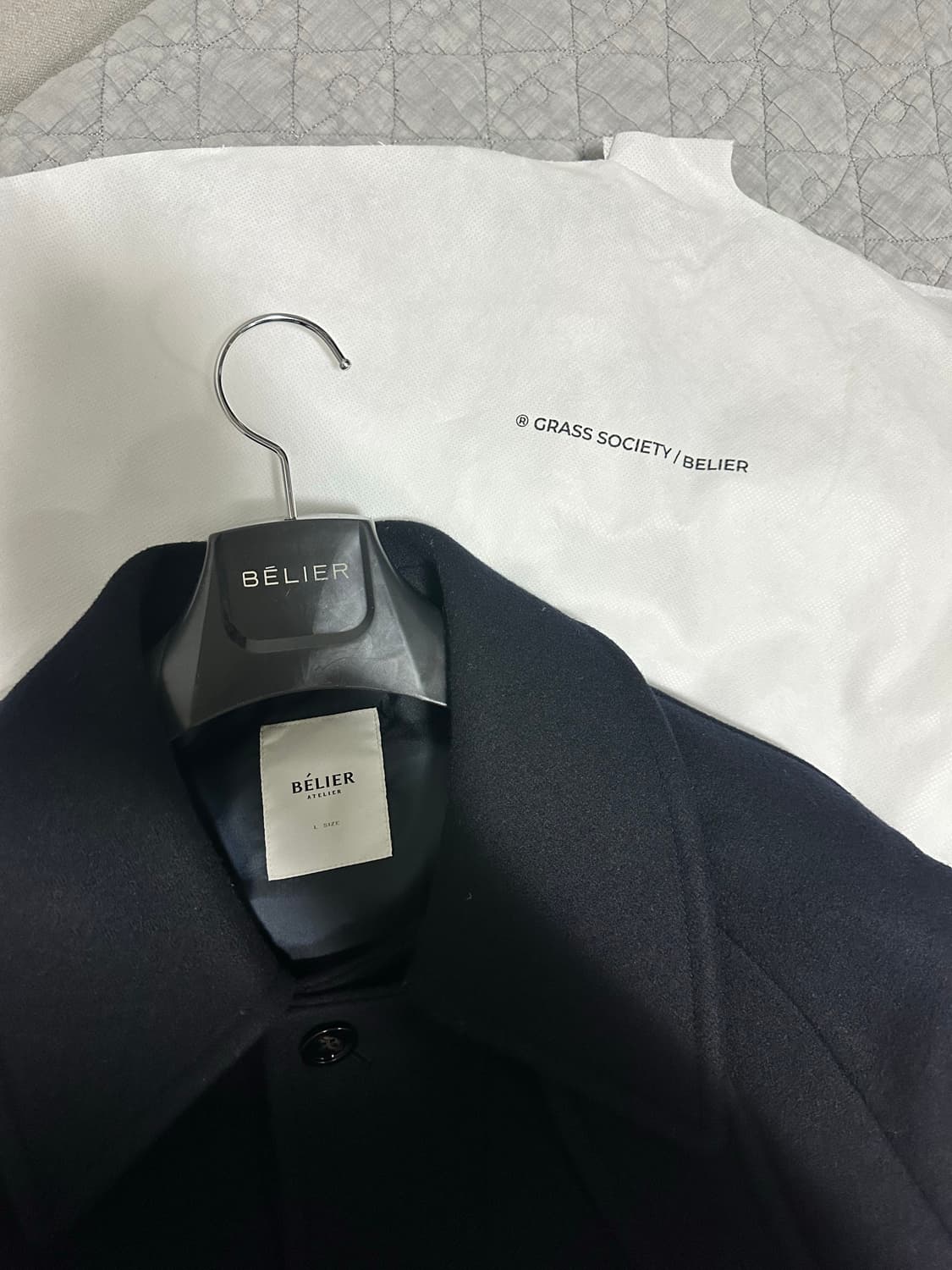 벨리에 맥시 맬톤 울 발마칸 코트/다크네이비/L 상품이미지4