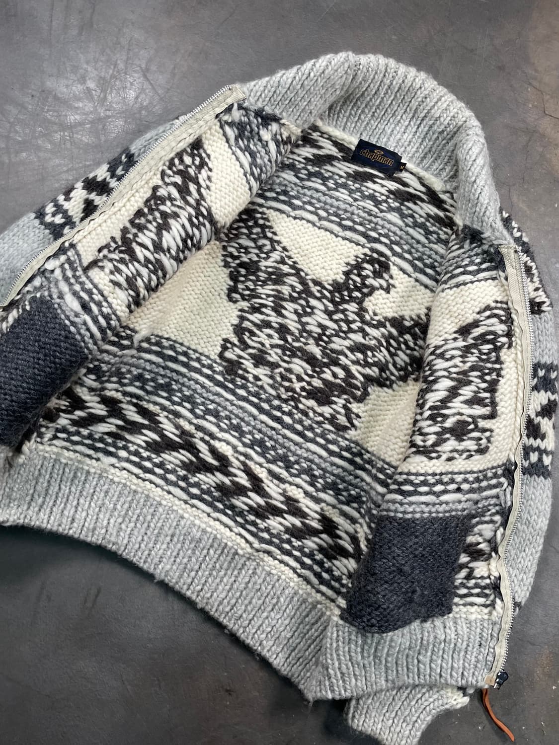 빈티지 코위찬 니트집업 상품이미지4