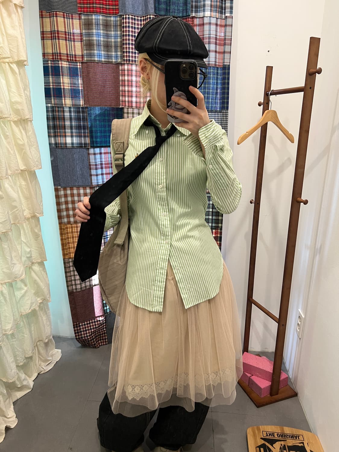 폴로 라이트그린 스트라이프 셔츠 상품이미지5