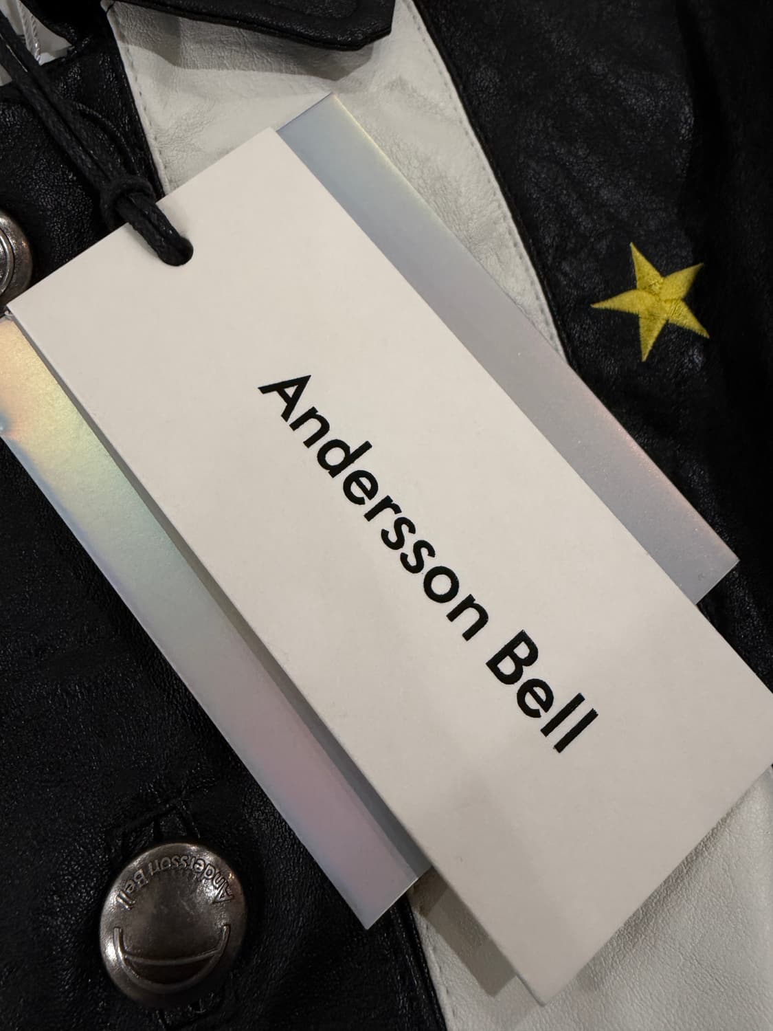 앤더슨벨 알레산드로 스트라이프 레더 자켓 상품이미지6