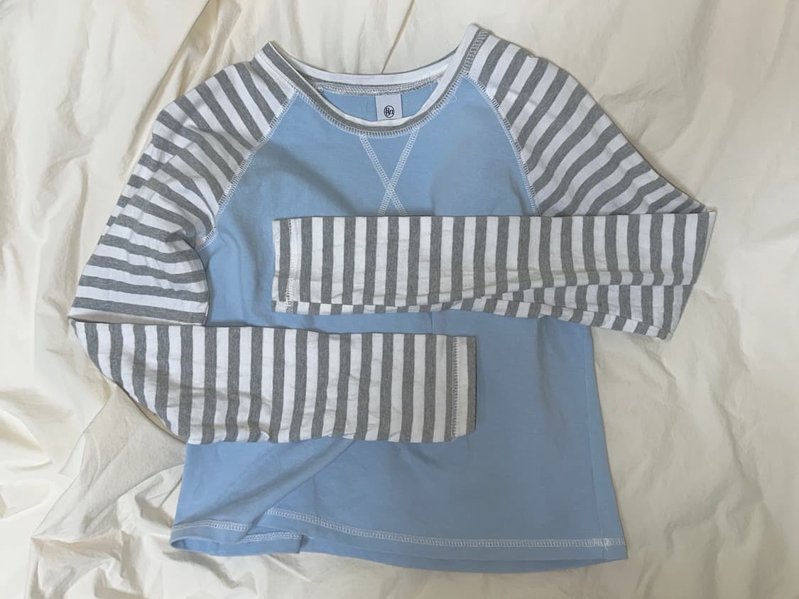 론론 outstitch stripe raglan long sleeve 상품이미지6