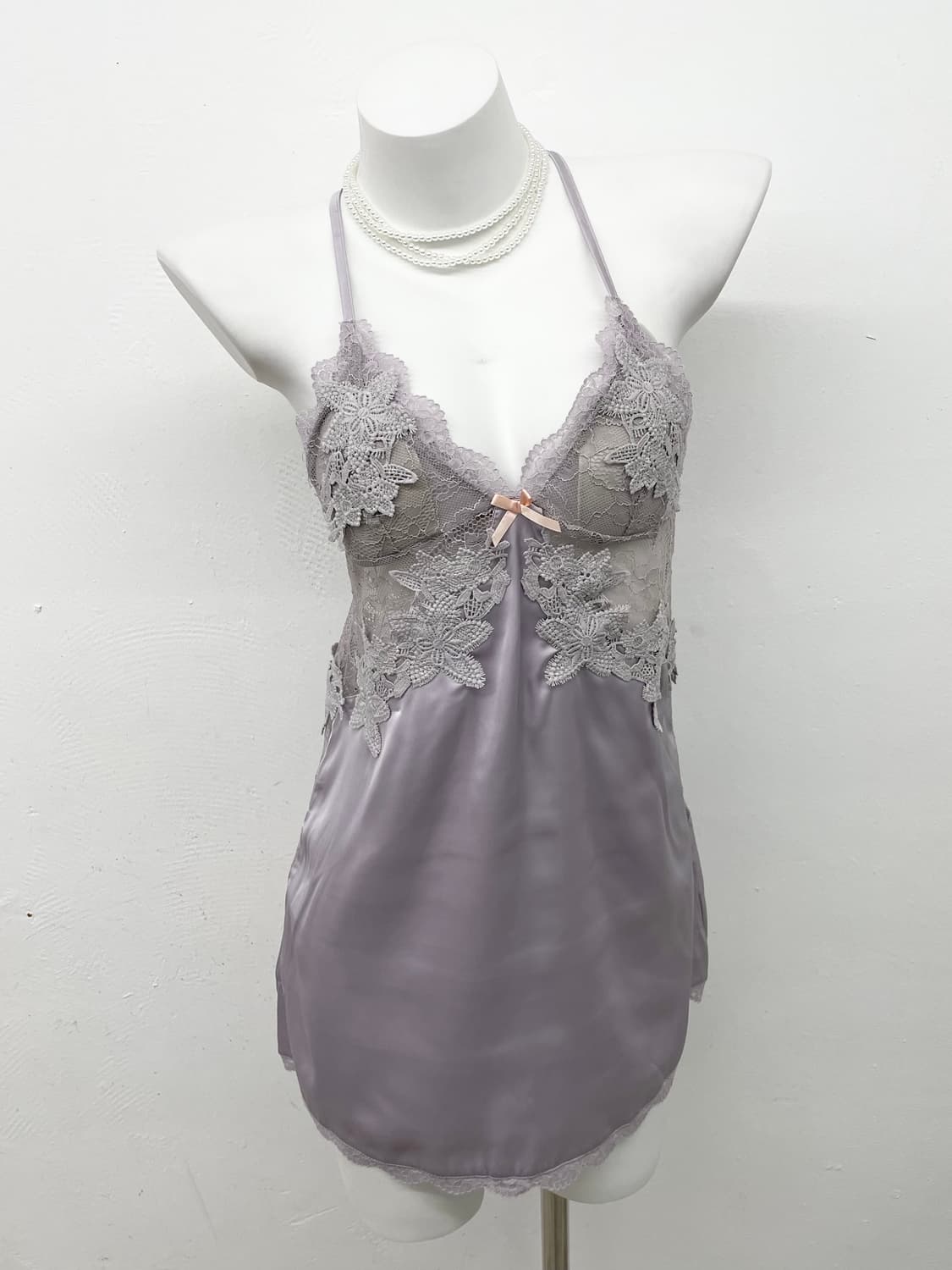 페어리 새틴 레이스 슬립 상품이미지1