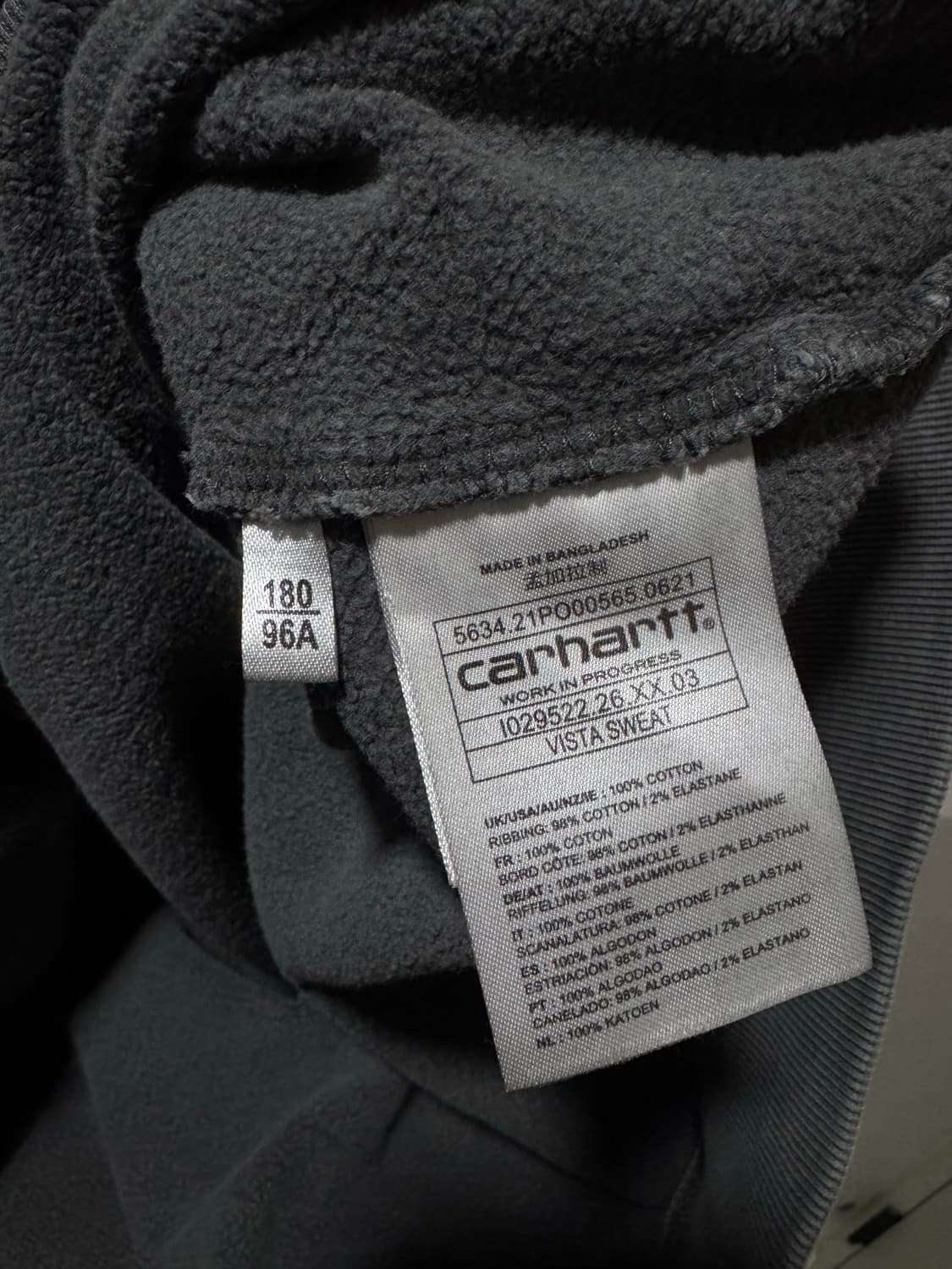 칼하트 비스타 스웻  피그먼트 맨투맨 상품이미지5