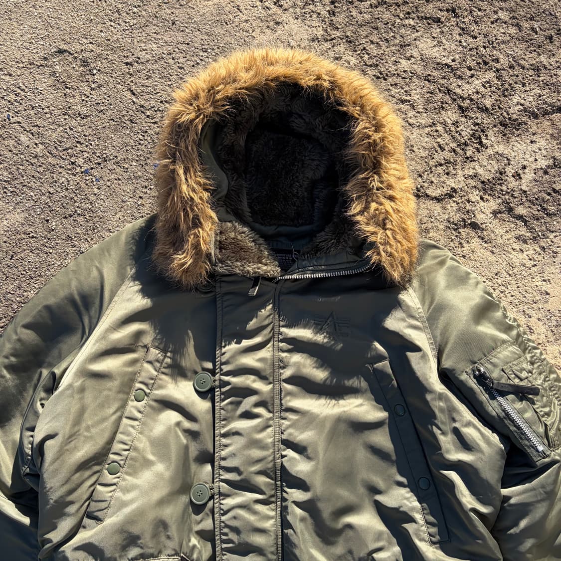 알파 인더스트리 빈티지 N-3B 익스트림 파카 XL 상품이미지2