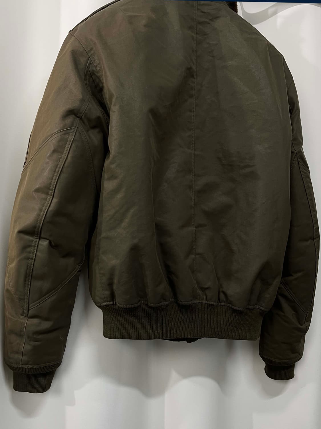 폴로 랄프로렌 b-15 램스킨 시어링 왁스 다운 봄버자켓 상품이미지9