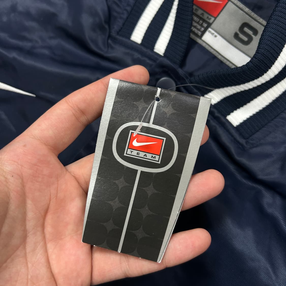 (새상품)나이키 네이비 베이스볼 자켓(S) 상품이미지3