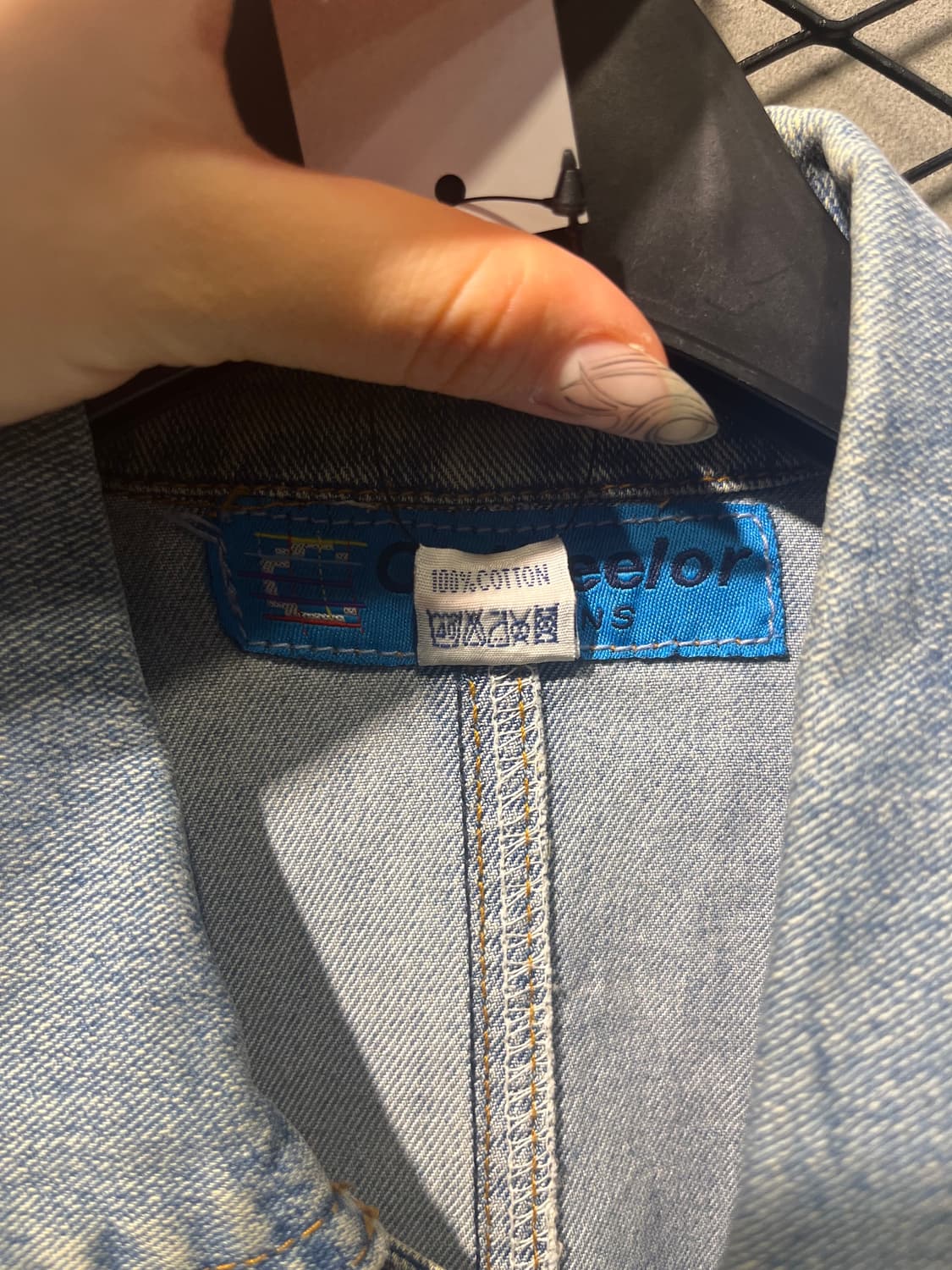 빈티지 플라워 패턴 데님 자켓 상품이미지6