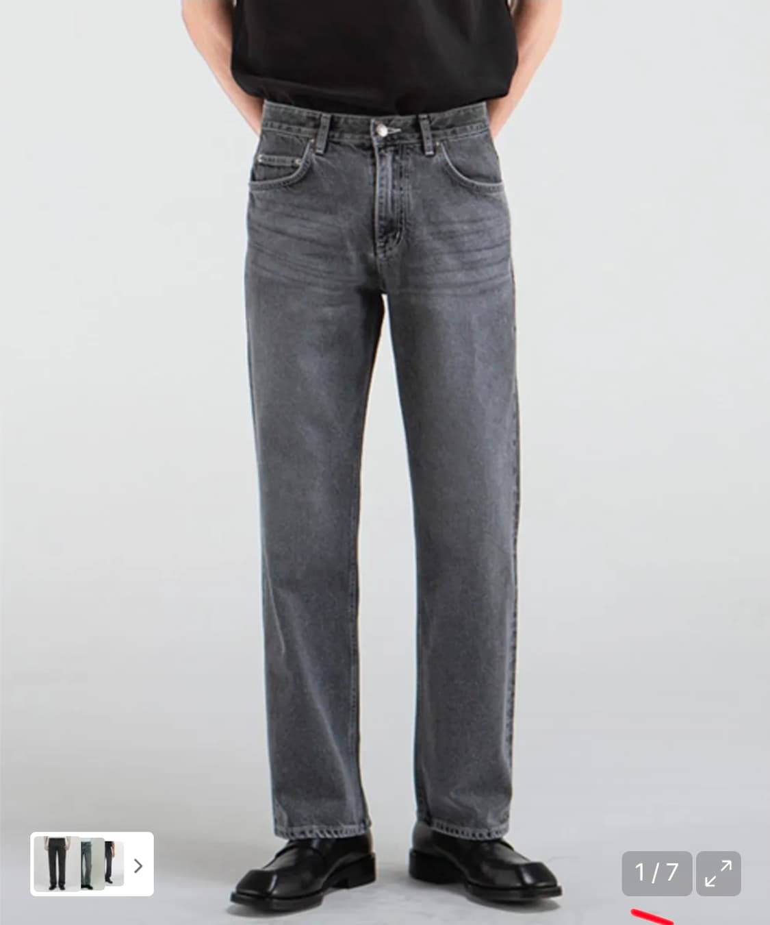 브랜디드 1892 GRAY HOUSE JEANS WIDE STRAIGHT 상품이미지1