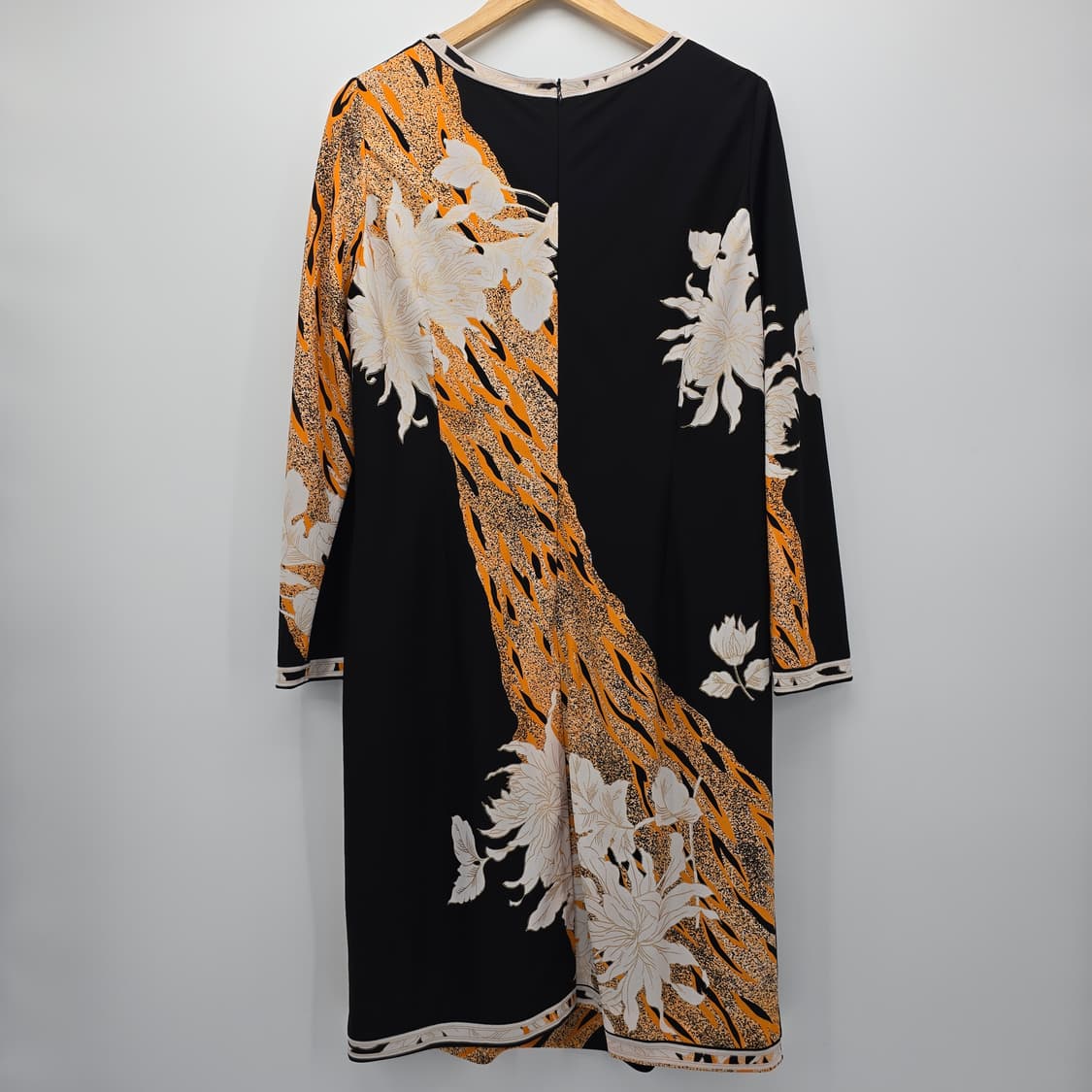 HAUTE COUTURE 블랙 오리엔탈 플라워 원피스 상품이미지7