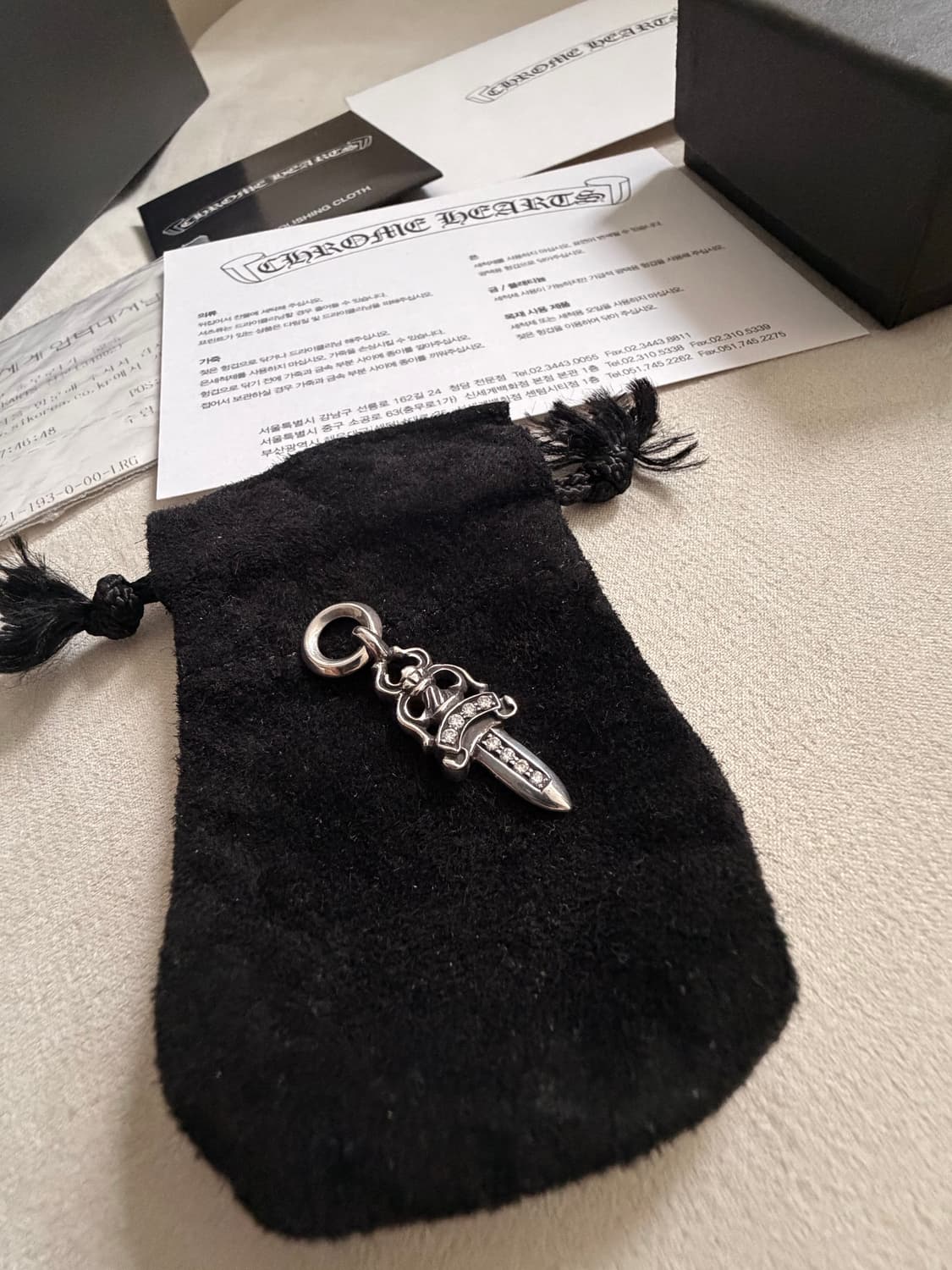 크롬하츠 5대거 풀파베 다이아 펜던트 상품이미지2