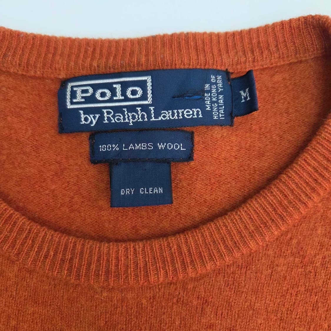 폴로 랄프로렌 램스울 크루넥 니트 스웨터(M) 상품이미지7