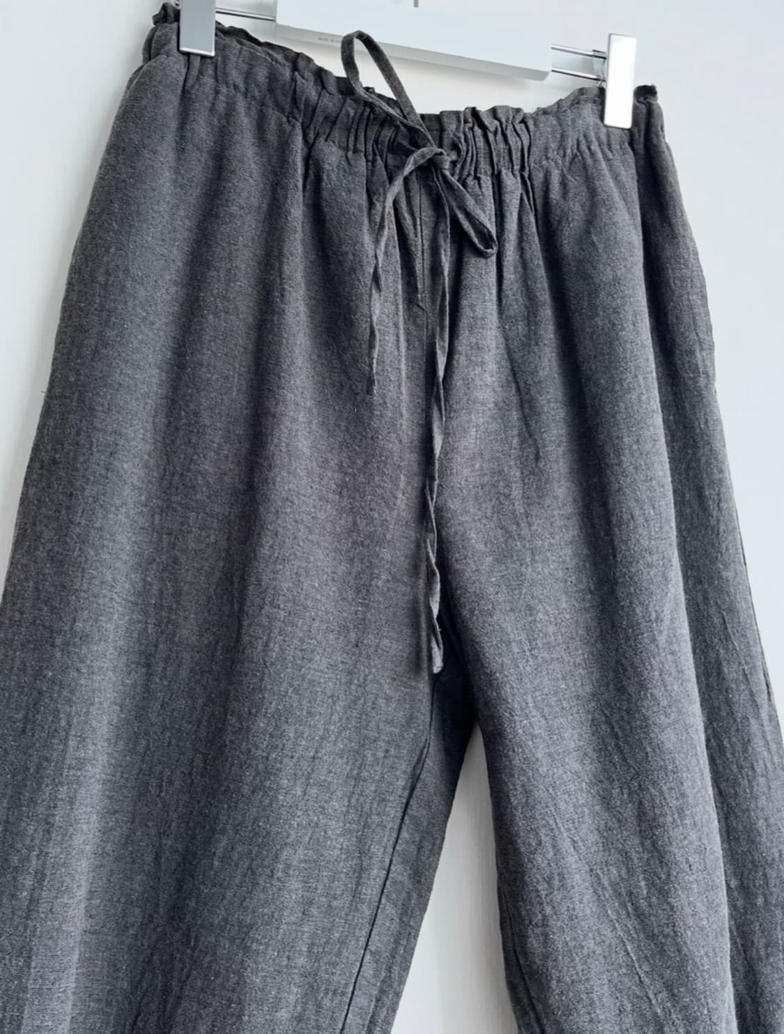 Samansa Mos2 차콜 레이스 조거 팬츠 상품이미지2